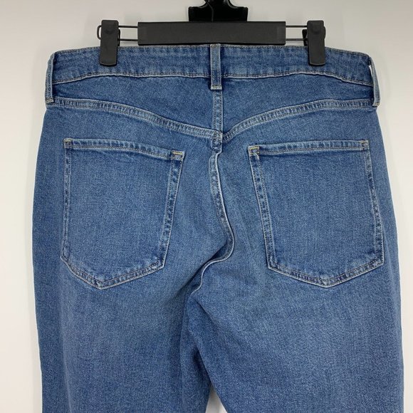 Old Navy Jeans High Rise Curvy OG Straight Button Fly Distressed - Picture 8 of 10